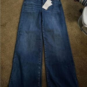 Classic Denim Flare Risen Jeans